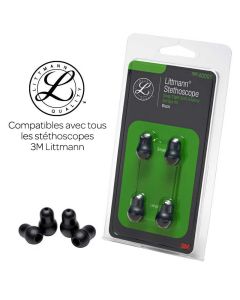 3M™ Littmann® Kit PD embouts souples Noirs PM et GM 2 paires