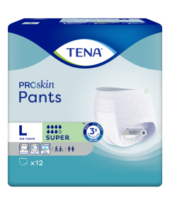 Tena®Proskin Pants  Super L taille 100-135 cm 2050 ml/7 gouttes x 12