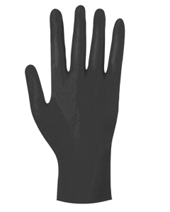 Abena® gants d'examen nitrile, noir, classic, non poudré - taille M, boîte de 200