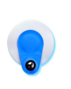 Ambu® BlueSensor bouton excentré, mousse + gel liquide Pack de 20 x 50 électrodes