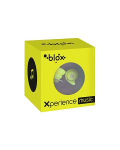 Blox Music Xperience jaune - 1 paire + étui porte-clé