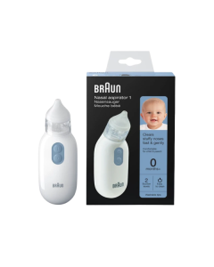 BRAUN® MOUCHE BÉBÉ 2 VITESSES D'ASPIRATION SILENCIEUX ET CONFORTABLE