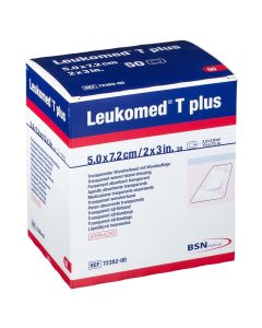 Leukomed® T plus est une pellicule stérile poreuse, transparente et imperméable, avec une compresse très absorbante pour des plaies avec sécrétions.