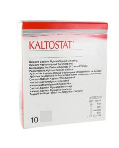 Kaltostat® Pansement non-tissé aux fibres d'alginate 10 cm x 10 cm pack de 10
