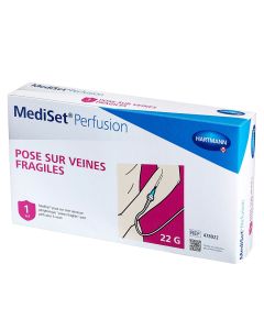 Hartmann MediSet® pose sur voie veineuse périph "veines fragiles" avec perf 3 voies 