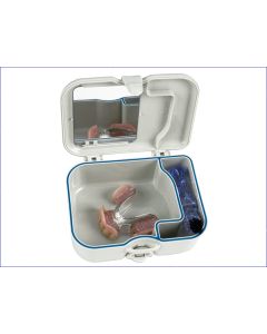 MIRADENT BOITE ÉTANCHE POUR PROTHÈSES AVEC BROSSE "PROTHO BOX"