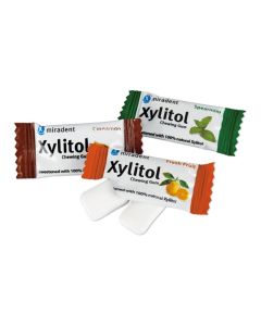 MIRADENT CHEWING GUM AU XYLITOL - MENTHE POIVRÉE (POCHE DE 100 SACHETS DE 2)