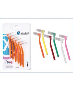 MIRADENT BROSSETTES INTERDENTAIRE "I-PROX L" X-FIN, JAUNE (6 PIÈCES)