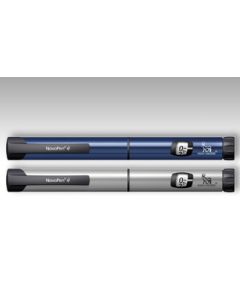 NovoPen® 4 stylo injecteur d'insuline argent gradué de 1 en 1