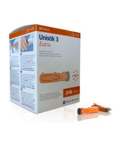 Unistik®3 Extra lancettes 21G diamètre 2 mm boîte de 100