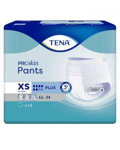 Tena®Proskin Pants  Plus XS taille 50-70 cm 1280 ml-6 gouttes x 14