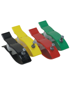 LEVMED® ACCESSOIRES ECG PINCE CLAMP DE MEMBRES SET DE 4 COULEURS (4 UNITÉS)