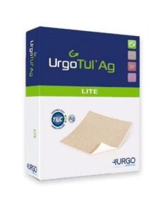 UrgoTul® AG Lite Border absorbant sel d'argent 8 x 8 cm boîte de 16