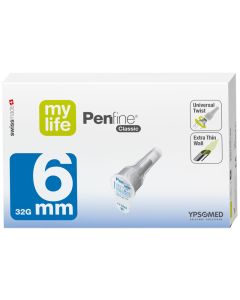 Penfine® aiguille à stylo Classic 6 mm 32G diamètre 0,25 mm boîte de 100